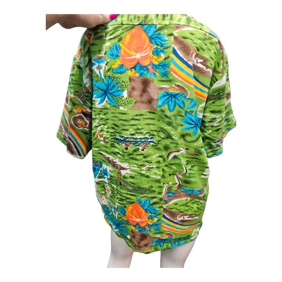 Vancort Vintage 70's Hawaiian Shirt Short Sleeve Mens Size Large - Picture 5 of 9